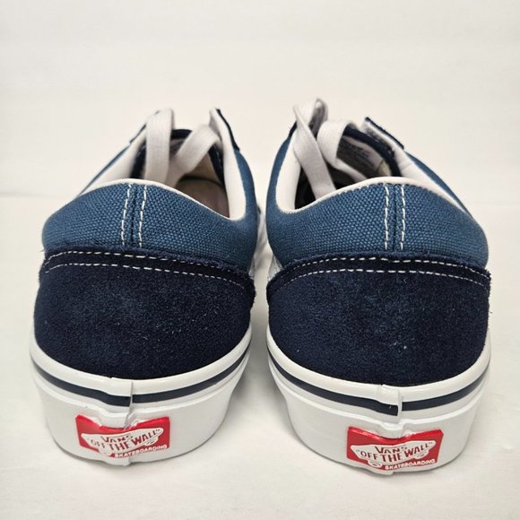 VANS Skate Old Skool Sneaker Shoes, Navy/White - Picture 5 of 5